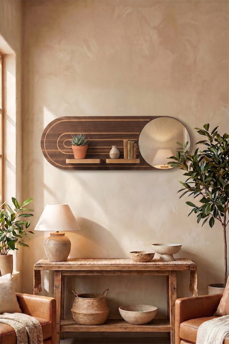 Hanah Home Estantería de Pared Wenge